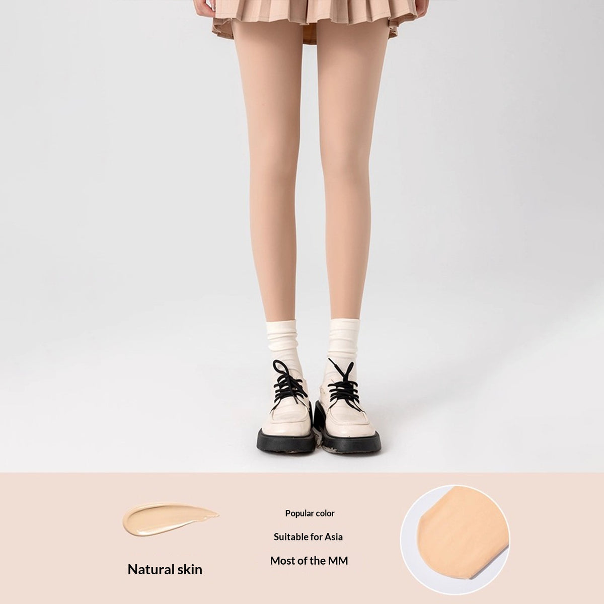 Anti-Slip Fleece-Lined Thick Tights for Ultimate Warmth