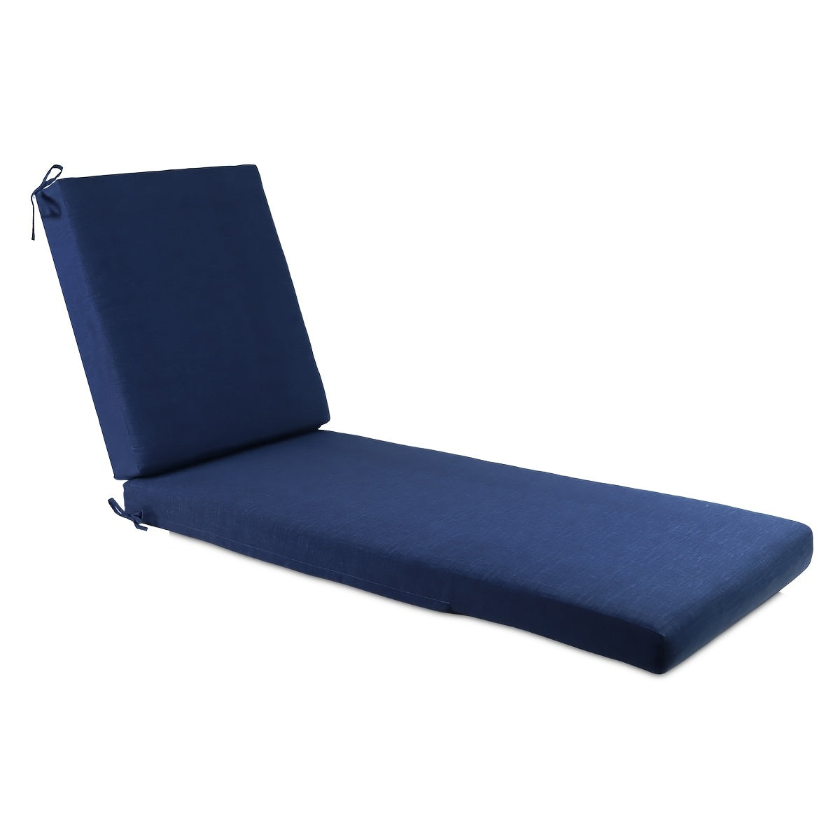 Garden Recliner Cushion, Outdoor Removable Washable Recliner Pad, High Resilience Non-Fading with Straps, 1000 Hours High Sun Exposure Color Fastness, Beach Recliner Pad, Outdoor Furniture Chair Pad, 1pc