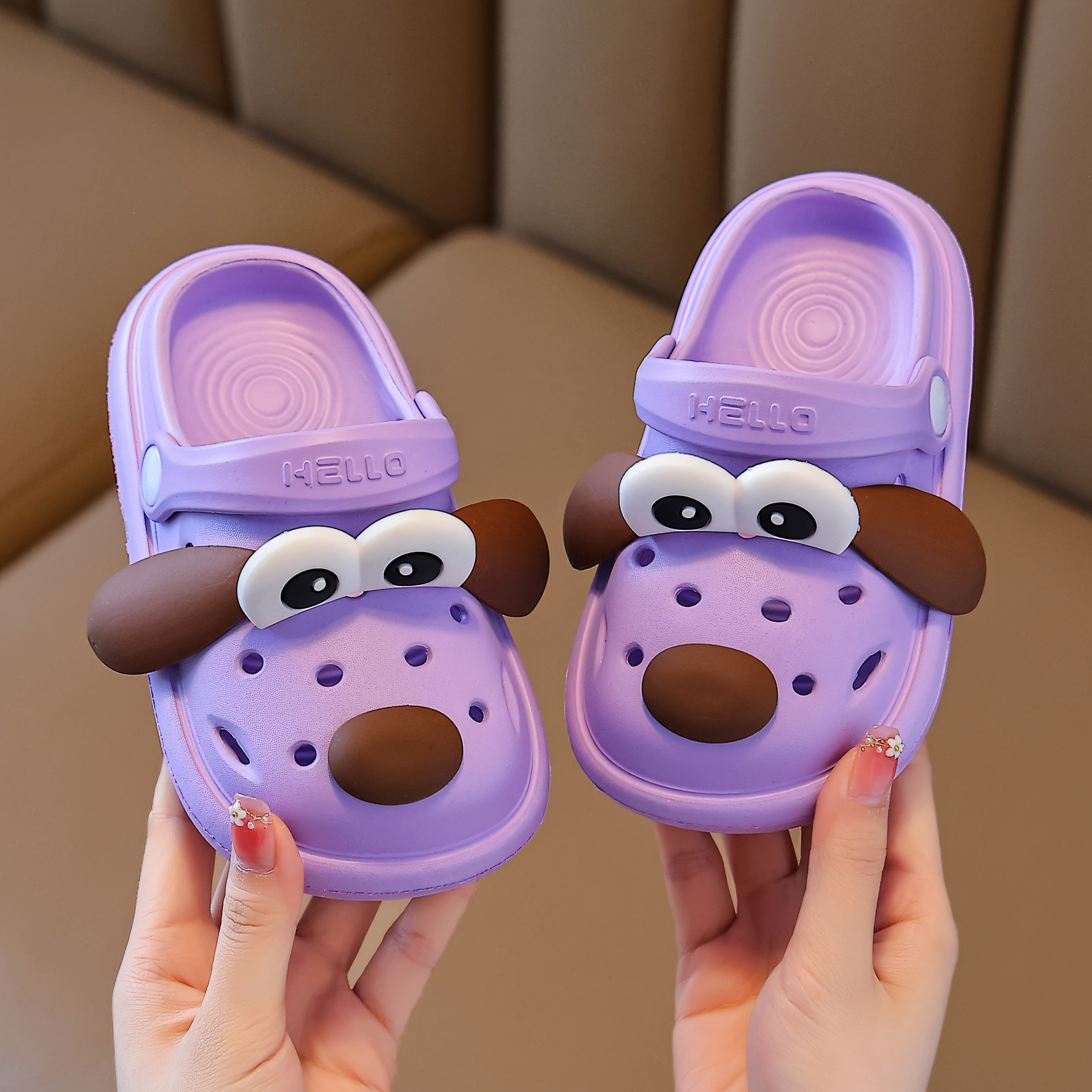 Children's Puppy-Themed Slip-Resistant Sandals