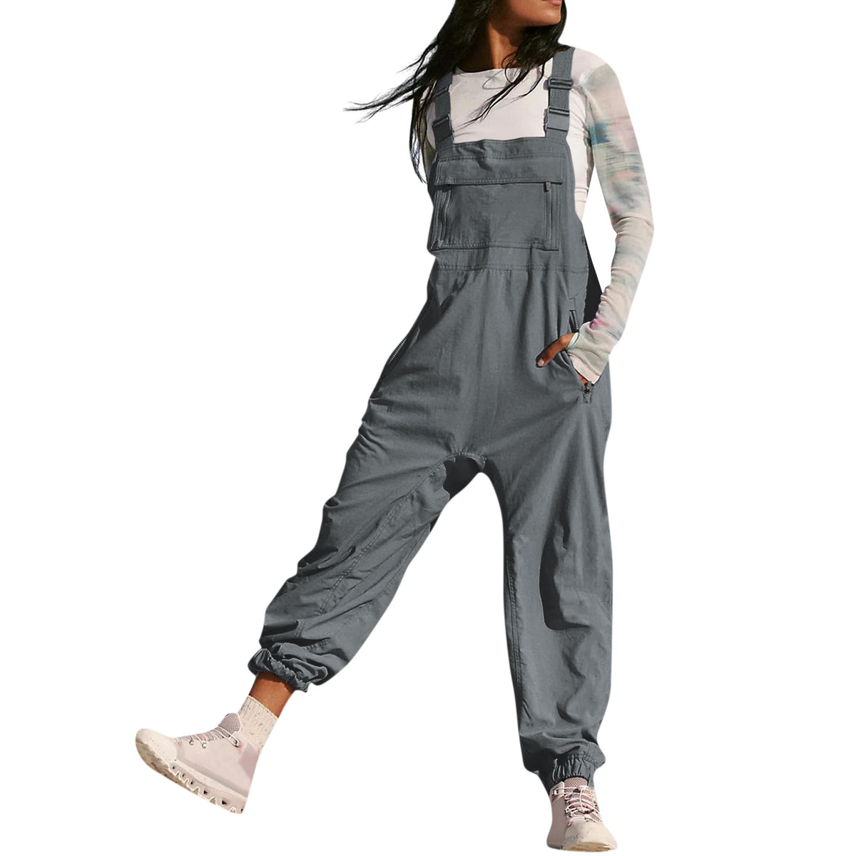 Working Bib Top Pants Amazon Fashion Leisure Tappered Jumpsuit