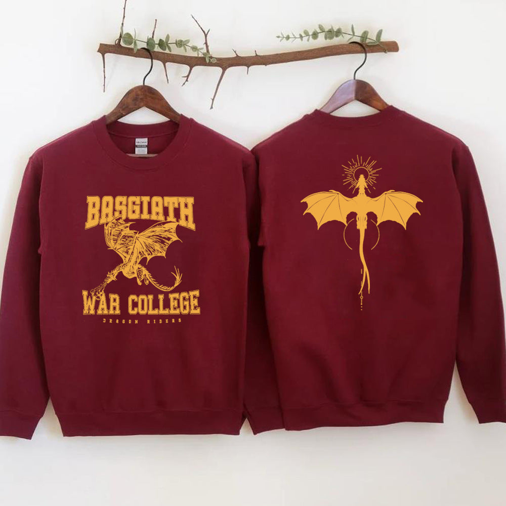 Vintage Fourth Wing Dragon Rider 2-Side Print Sweatshirt