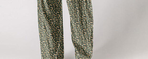 Chic Printed Wide-Leg Overalls with Pleated Pockets