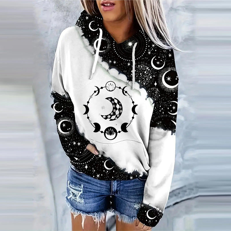 Women's 3D Digital Print Streetwear Fashion Hoodie