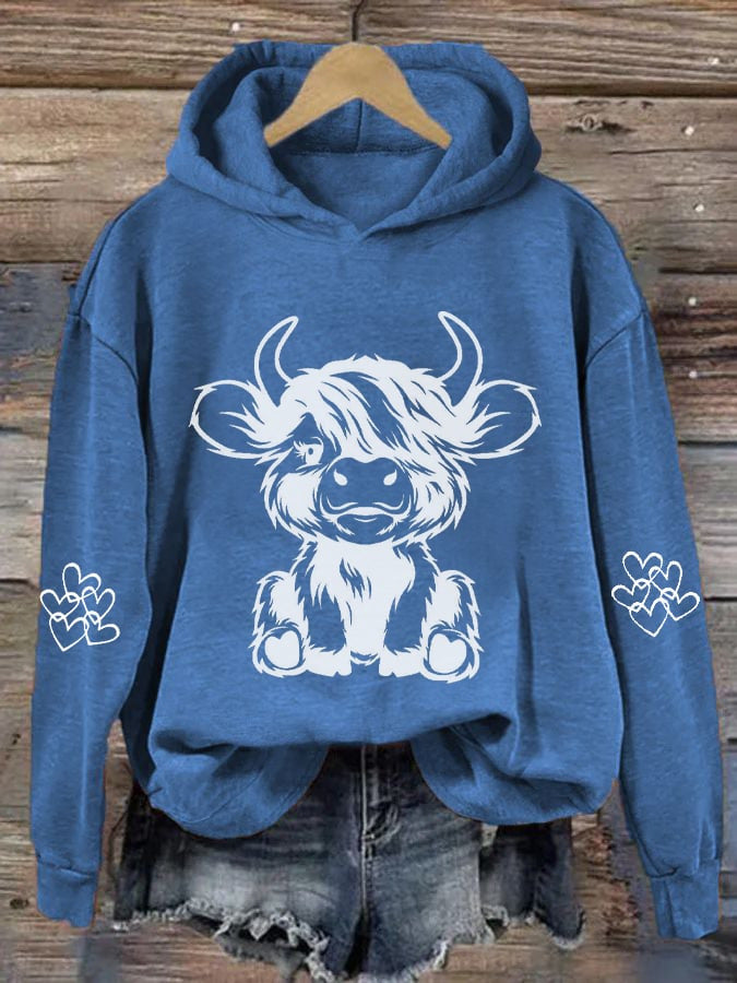 Haunted House 3D Bull Head Graphic Hoodie