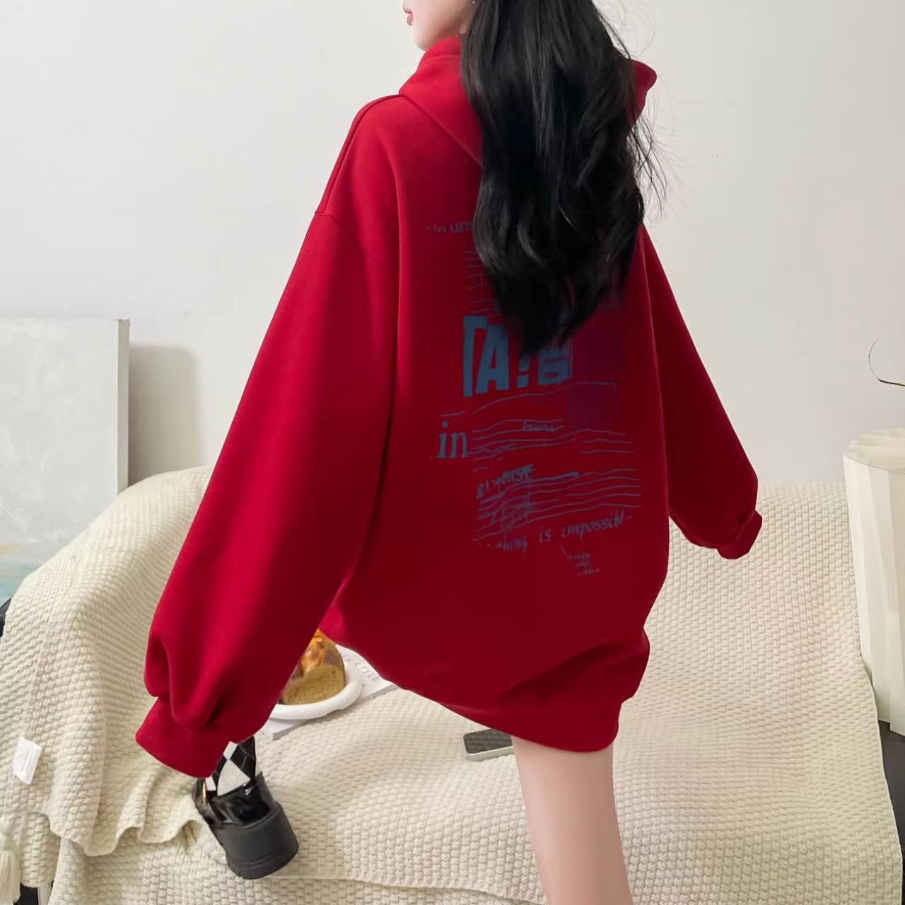 Cute Bear Hooded Oversized Sweatshirt