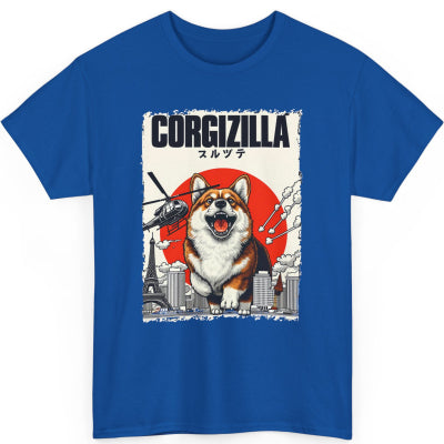 Cute Corgi Japanese Art Tee – Soft Cotton, Unisex Fit