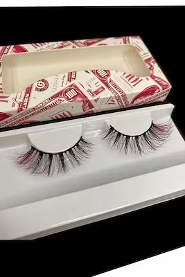 Handmade 3D Pink-Tipped Mink Eyelash Extensions