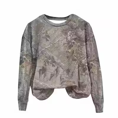 3D Digital Print Casual Long-Sleeve Round Neck Pullover - image 7