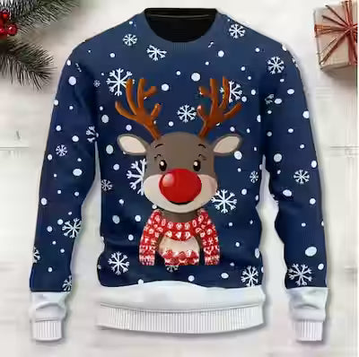 3D Printed Striped Crew Neck Pullover Sweatshirt - image 7