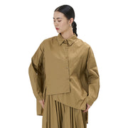 Korean-style Designer Irregular Long-sleeve Shirt