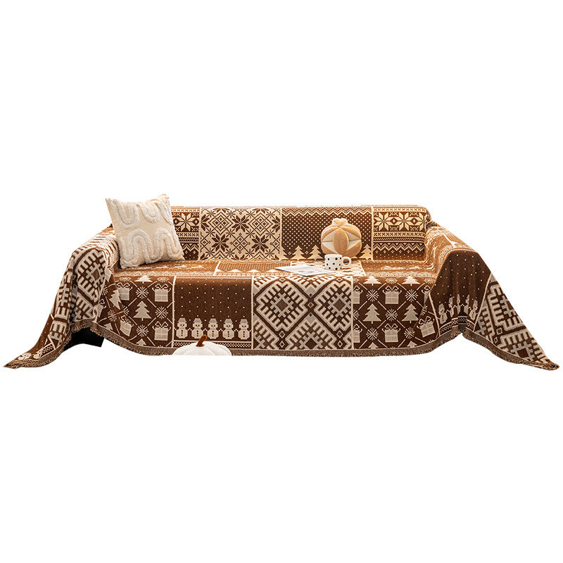 Chenille Sofa Cover All-season Universal Fit