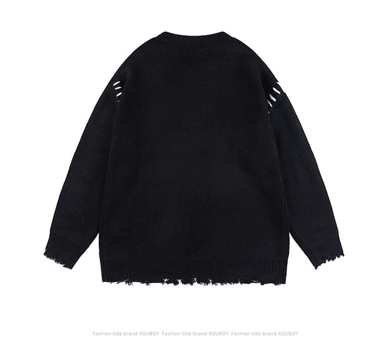 Unisex Oversized Casual Knit Sweater