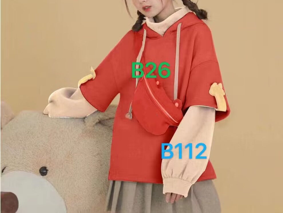 Chic Color-Block Long-Sleeve Women's Blouse