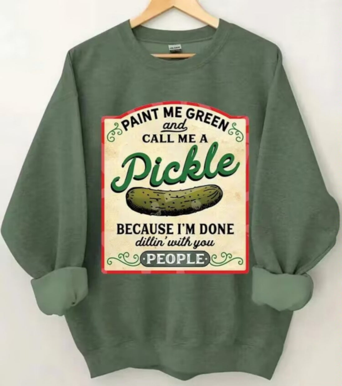 Women's Casual Printed Long Sleeve Cotton Pullover Sweater