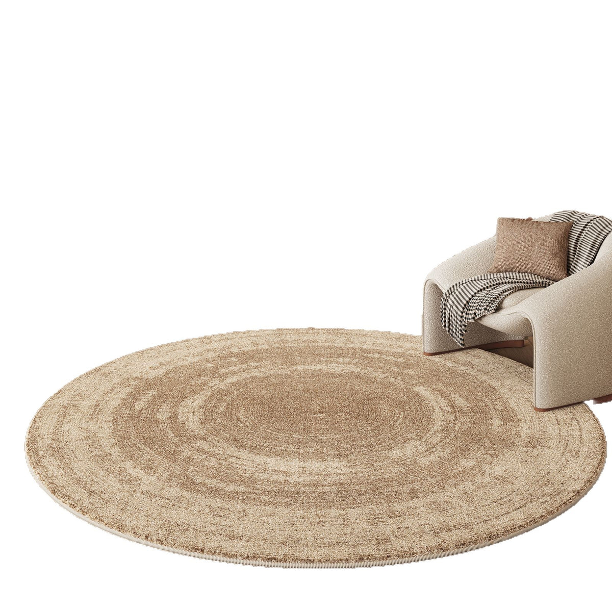 Living Room Simple Round Cashmere-style Rug