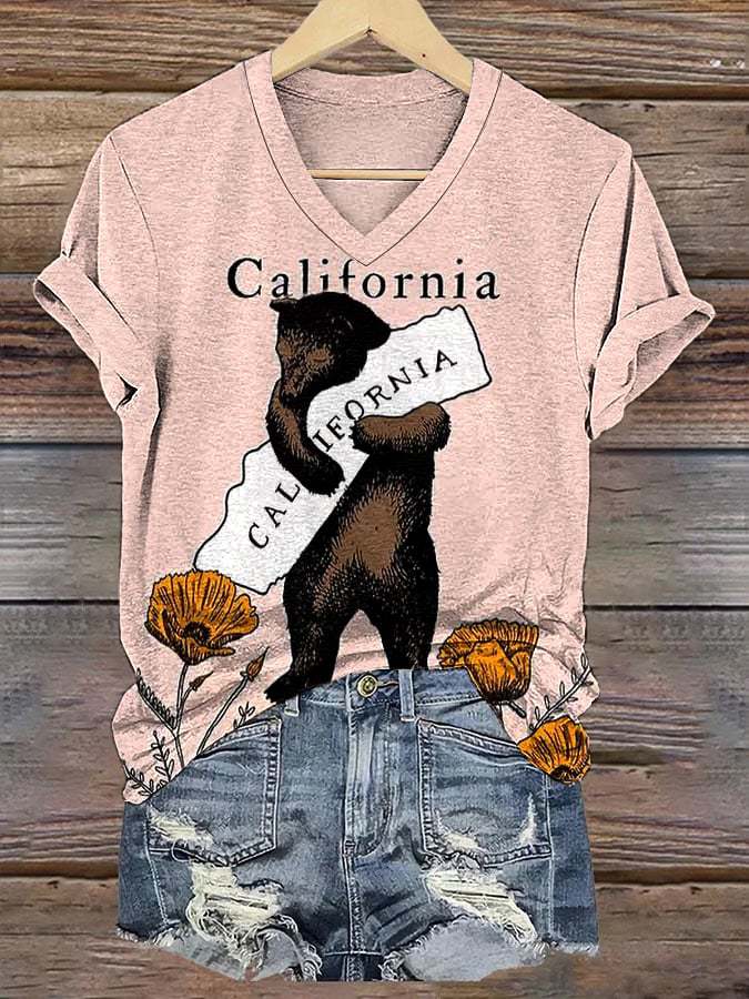 Women's V-neck Short-sleeved Round Neck Hoodie