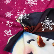 Women's Casual Cartoon Print Loose Round Neck Sweater