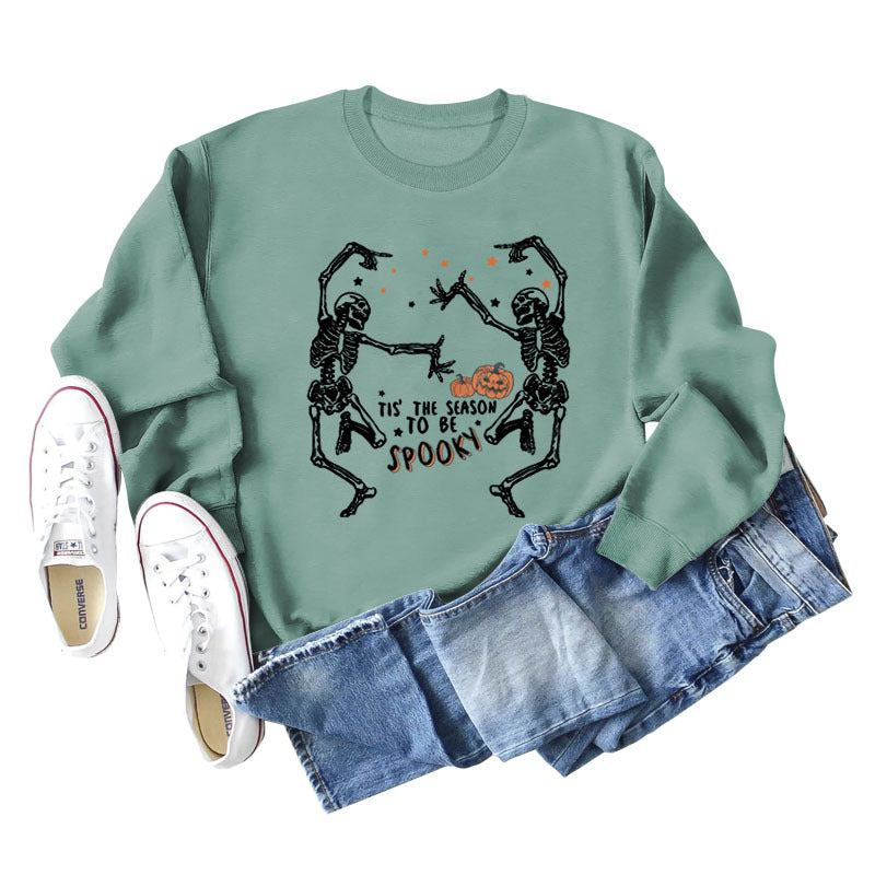 Trendy Letter Print Loose Long Sleeve Sweatshirt