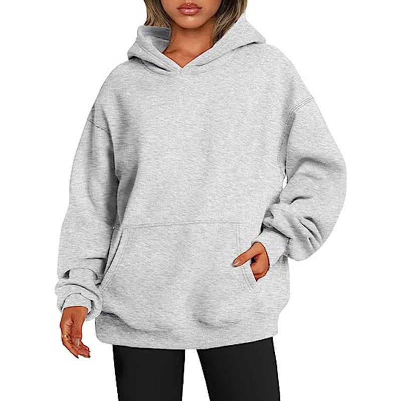 Oversized Hooded Sweatshirt with Pockets