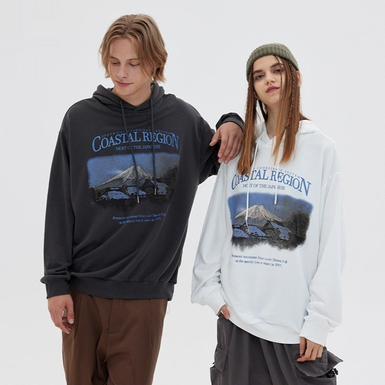Trendy Loose Casual Couple Hoodie Sweatshirt