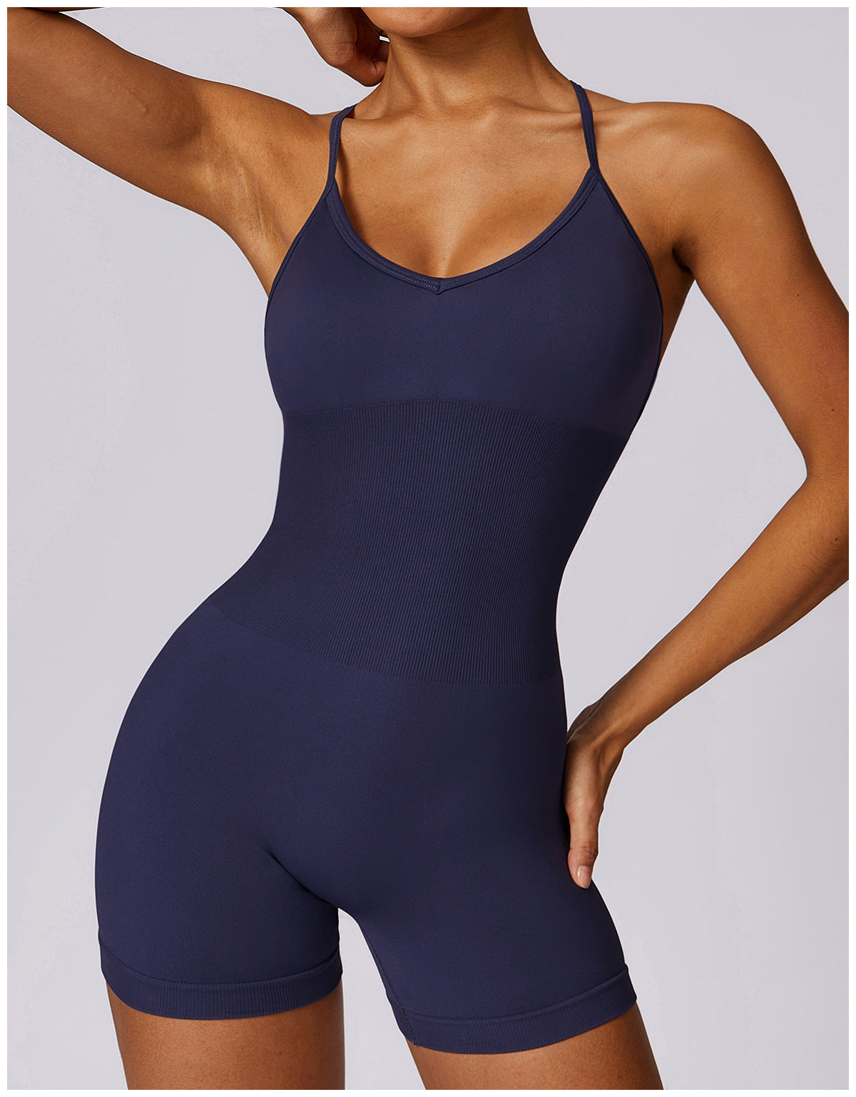 Seamless Hollow-Out Yoga Jumpsuit for Women