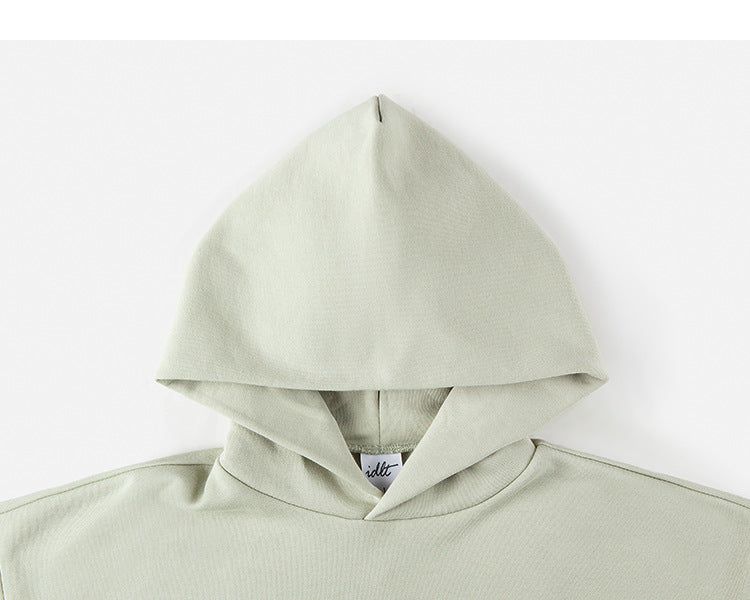 Unisex Fleece-Lined Drop Shoulder Casual Pullover Sweater