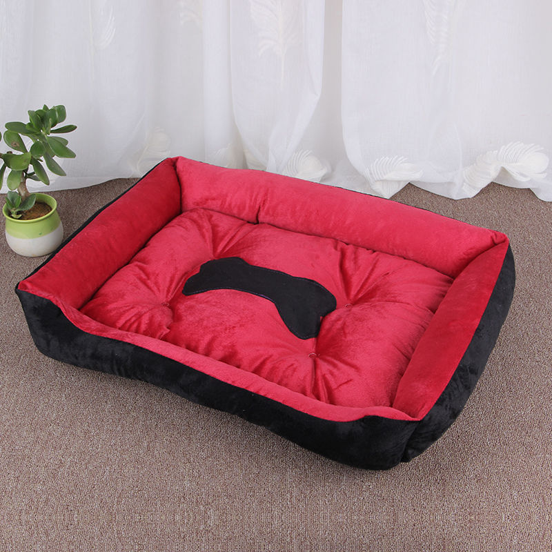All-Season Warm & Comfortable Dog Kennel Bed House - Red/Black/Gray Durable Nylon Pet Cage With Removable, Four-Season Use For Small, Medium & Large Dogs (Puppies & S) - No Assembly Required /Outdo...