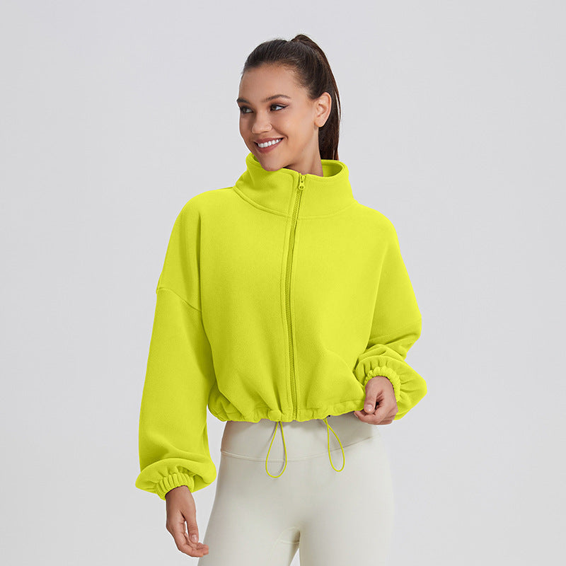 Women's Cozy Fleece Lapel Casual Sweatshirt