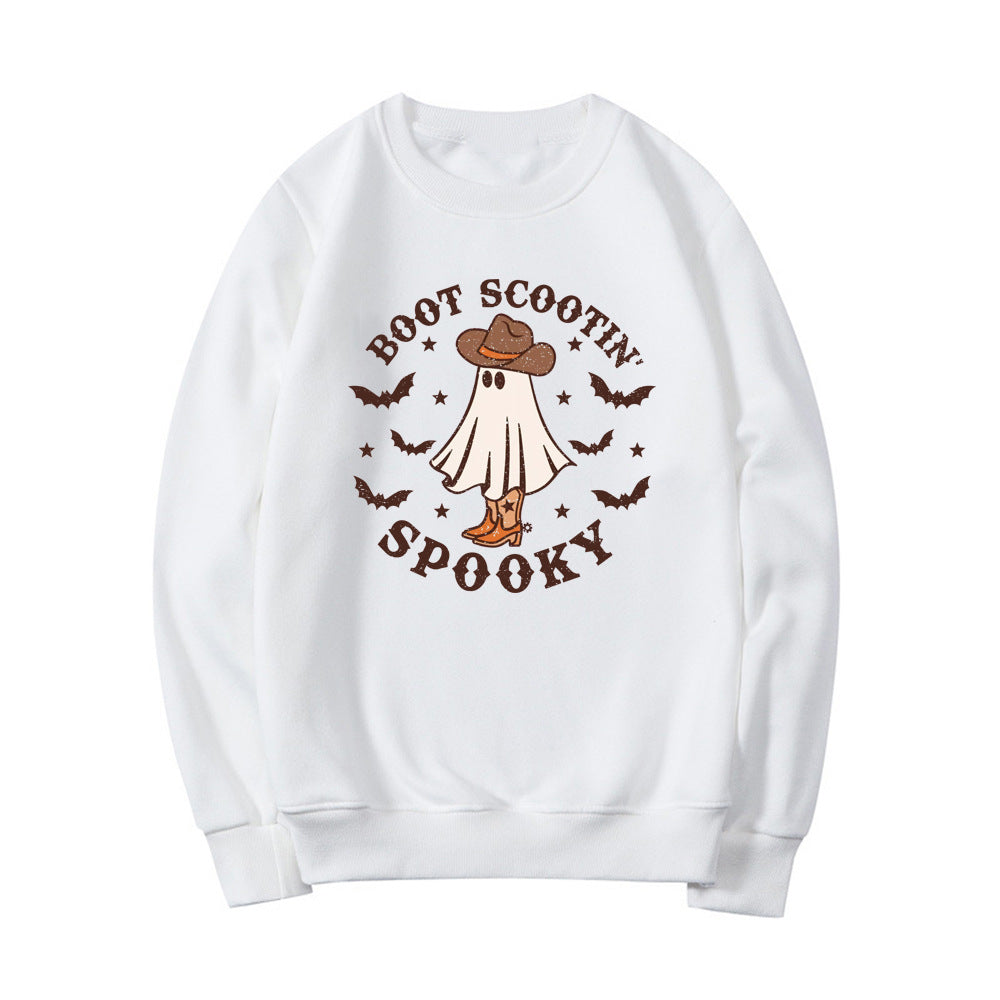 Boot Scootin Spooky Cowboy Ghost Halloween Hoodie