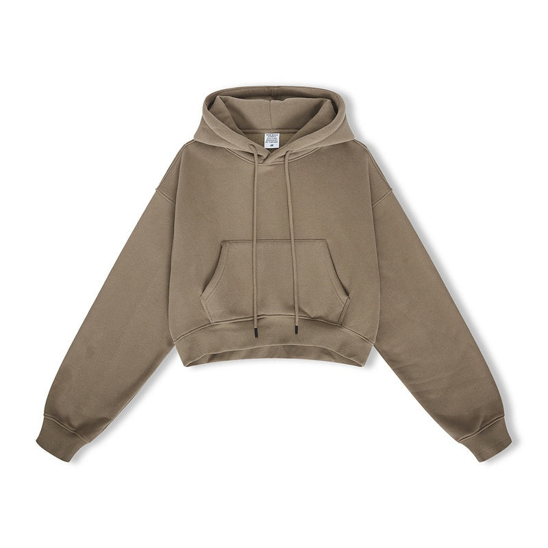 Women's High Street Plush Hooded Pullover