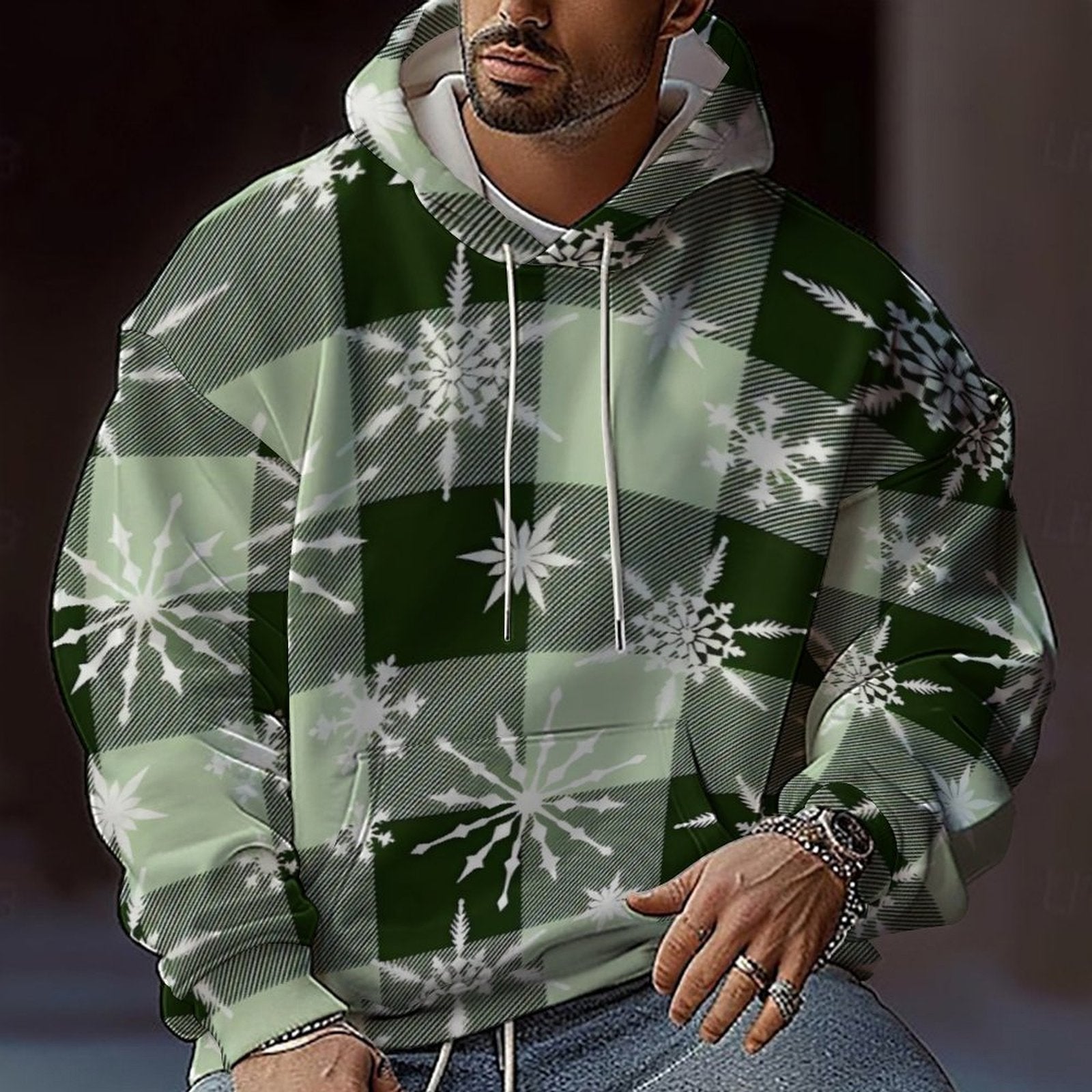 Men's Digital Print Sports Hoodie