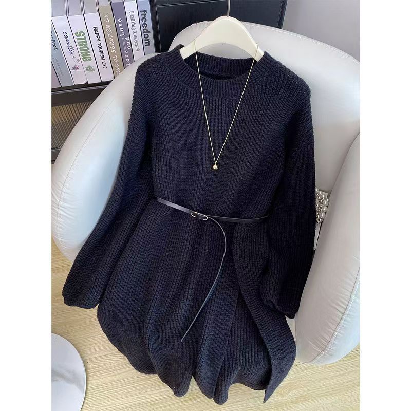 Winter Outfit a Full Set of French Retro Dresses for Women
