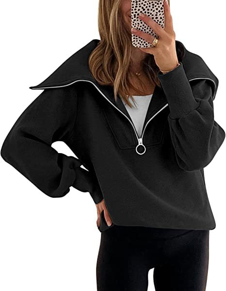 Cozy Drop-Shoulder Zip Hoodie for Women