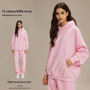 Cozy Unisex Cotton Terry Hoodie with Pocket