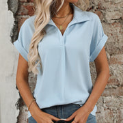 Women's Drop-Shoulder Loose Casual Floral Pullover Shirt