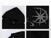 Women's Retro Hooded Sweatshirt Autumn Coat
