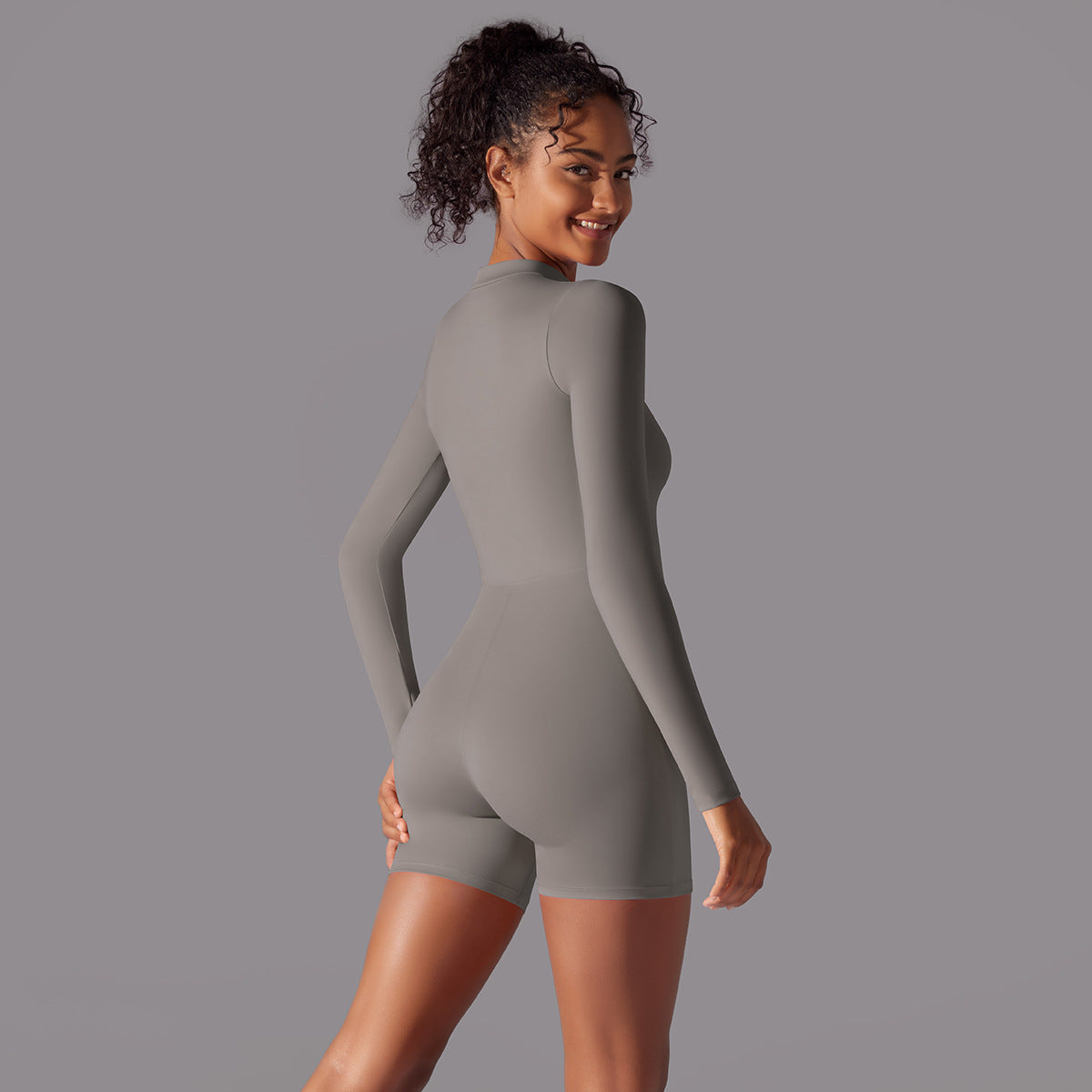 Long Sleeve Fitness Jumpsuit for Dance & Sports