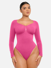 Seamless Chest Support & Tummy Control Thong Bodysuit