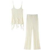Lace Hem Two-piece Set for Women