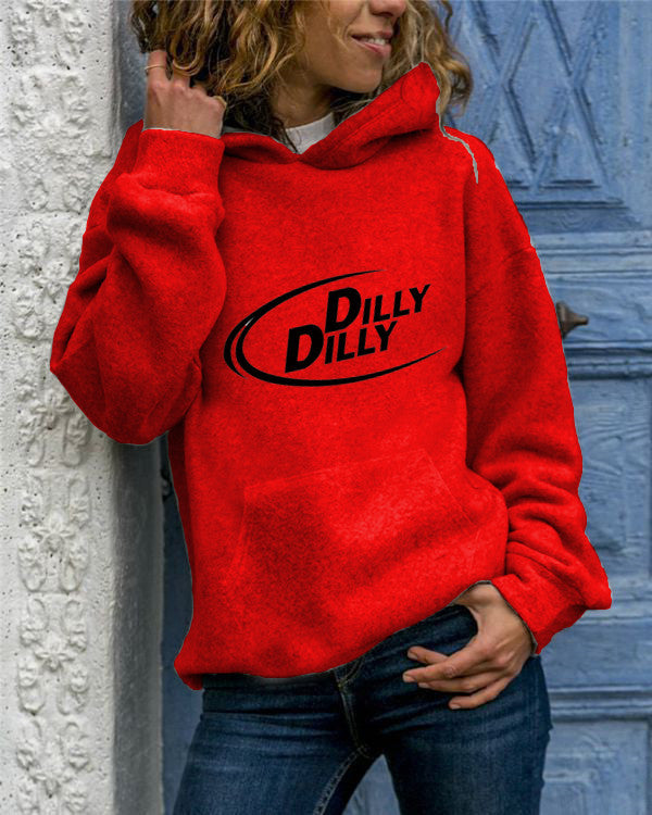 Animal Print Hooded Sweatshirt - Cozy Long Sleeve Pullover