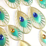 36.6" Luxury Peacock Large Wall Clock 3D Metal Living Room Wall Watch Decor