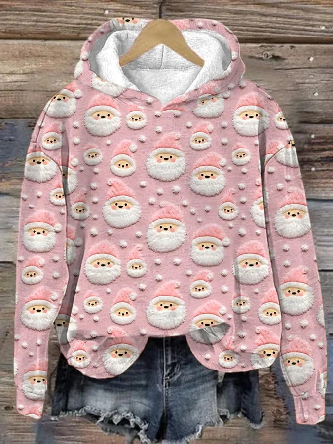Women's 3D Printed Casual Hooded Jacket
