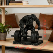 Steampunk Weightlifting Sculpture for Home or Office Decor