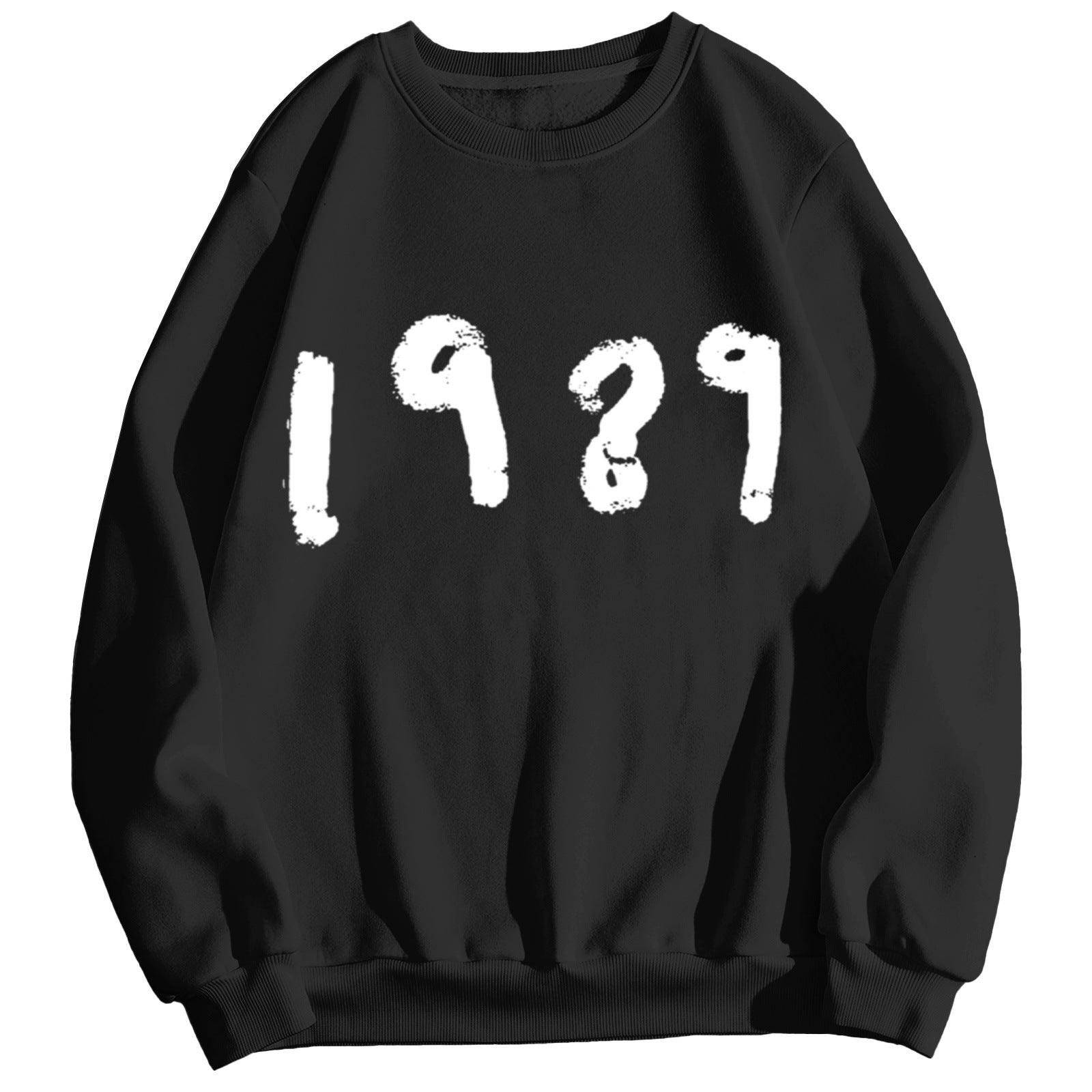 Women's 1989 Casual Long Sleeve Loose Round Neck Sweater