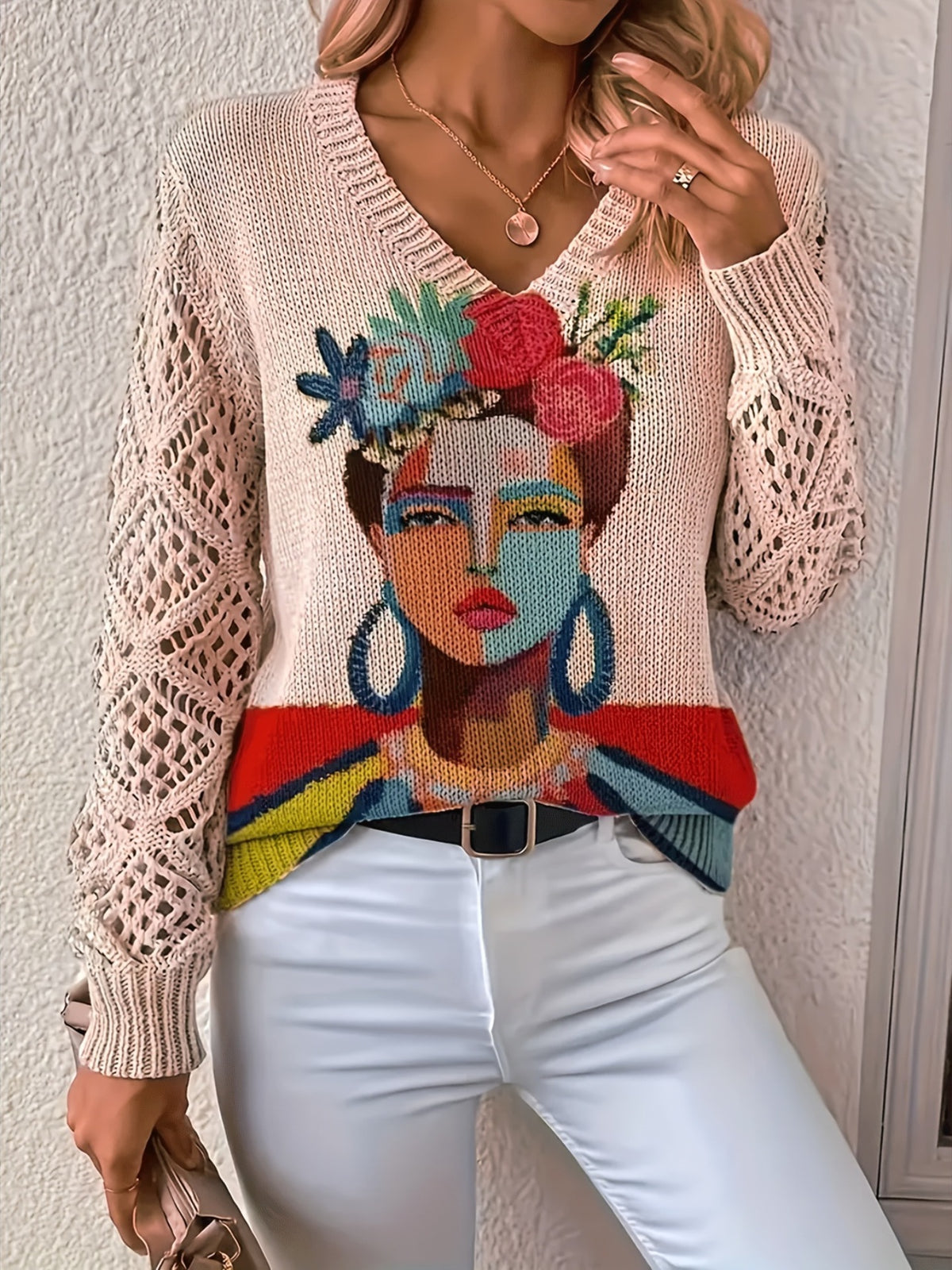 Pullover Long Sleeve Spring and Autumn Sweater