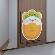 Self-adhesive Cat Scratching Board With Cartoon Carrot Christmas Tree Graphics, Durable Scratch-resistant Surface For Multi-cat Families - Easy Peel & Stick, Highquality Material, Pet Owners, Sturdy