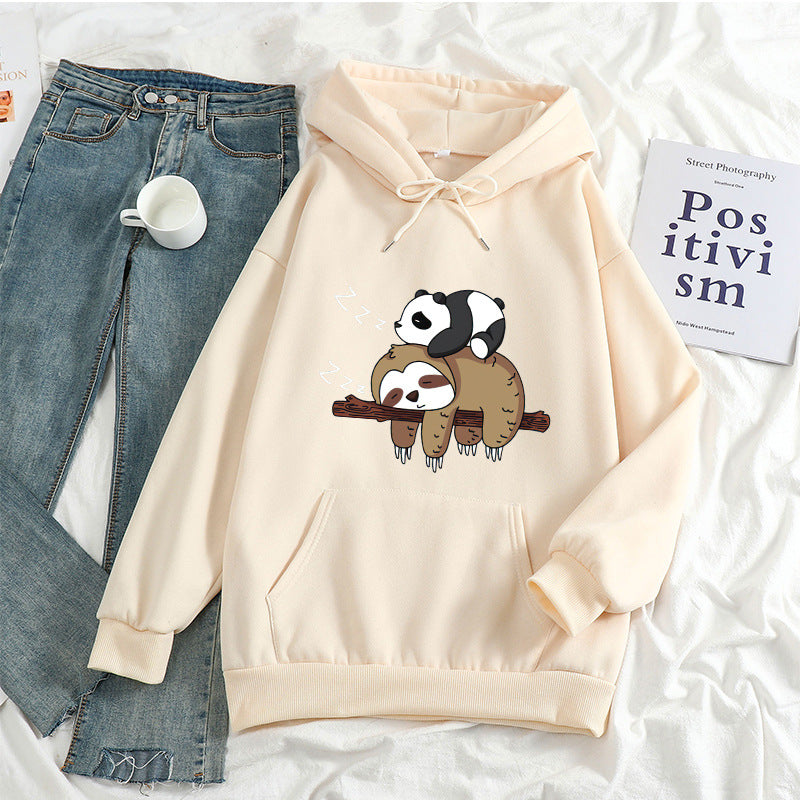 Cozy Anime Print Long Sleeve Casual Pullover Sweatshirt