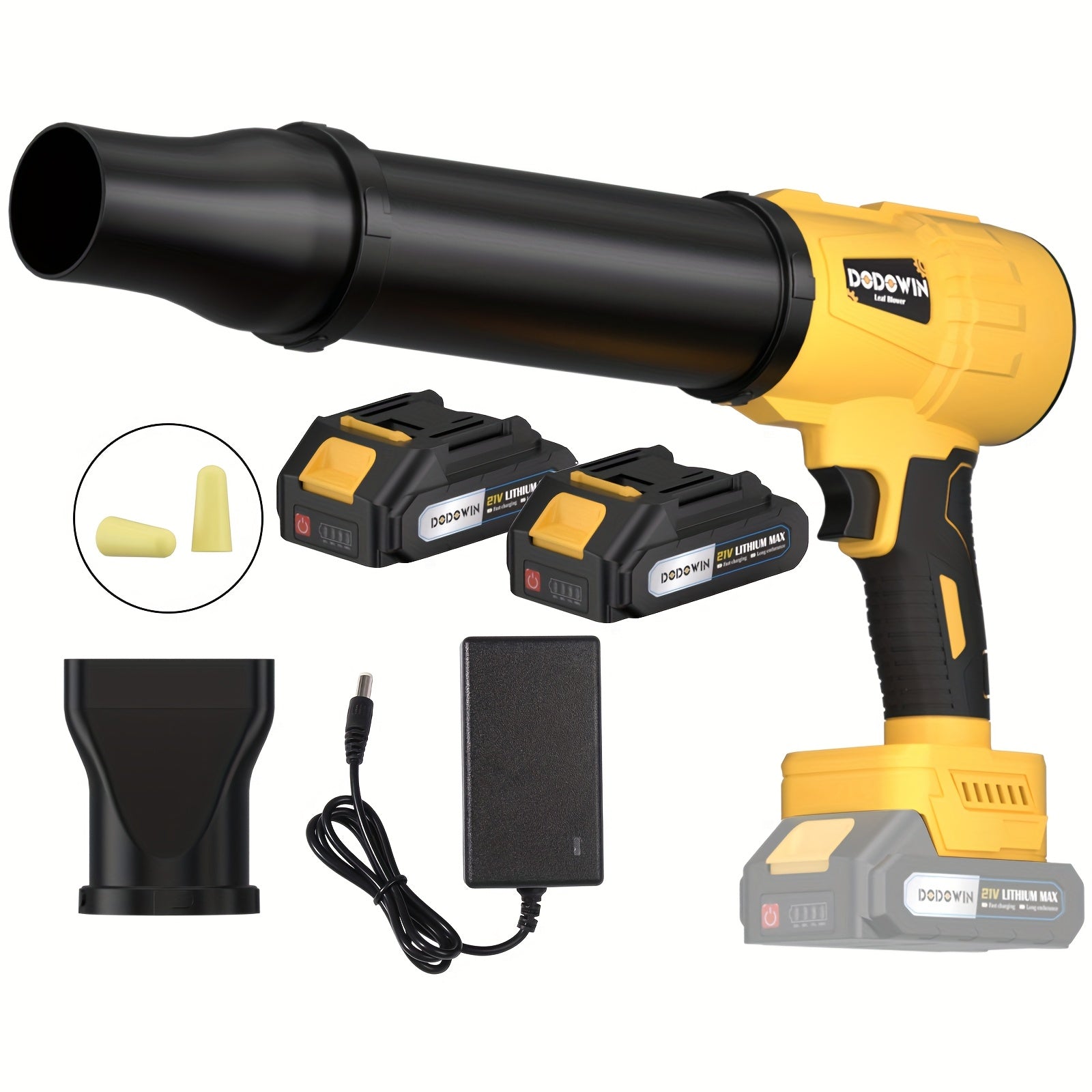 Turbo Jet Blower, Electric Cordless Leaf Blower, 21V Battery Jet Dry Blower, High Pressure Air Blower, Jet Blower Car Dryer, Hand Held Snow Blower, Home Outdoor, Blowing Leaves And Dust, Birthday Or Holiday Gifts
