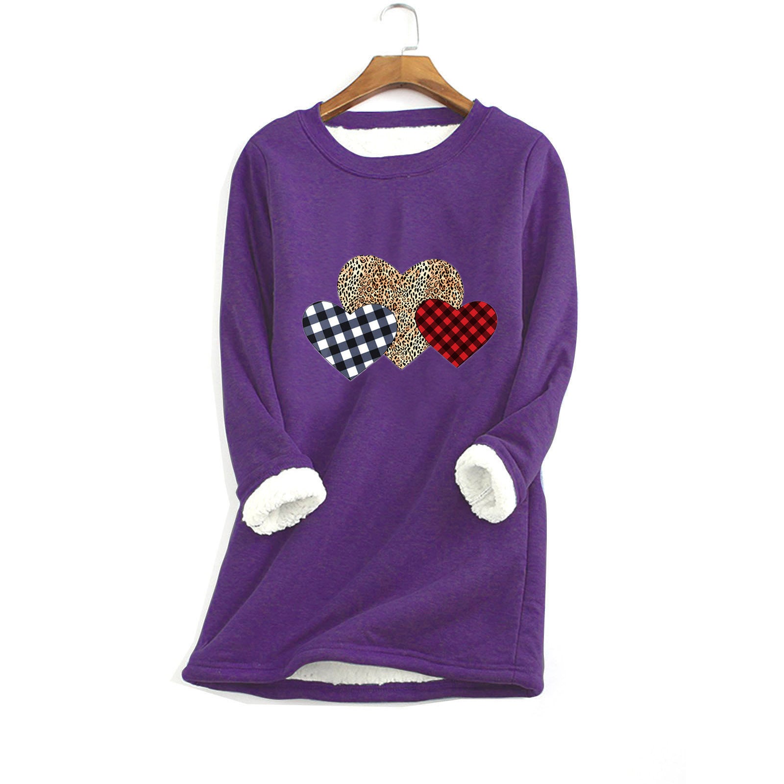 Women's Fleece-Lined Thermal Crewneck Sweater