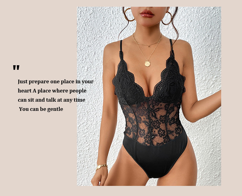 Women's Lace Sling Hot Girl Romper Summer Jumpsuit
